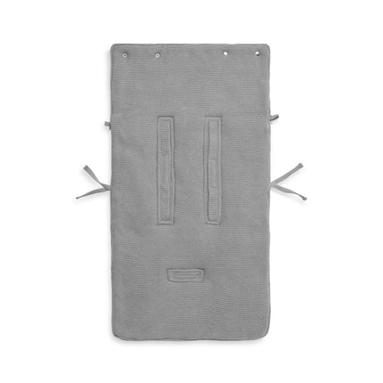 Jollein Voetenzak Autostoel Groep 0+ 3/5 Punts Basic Knit Stone Grey koop je bij Babywinkel