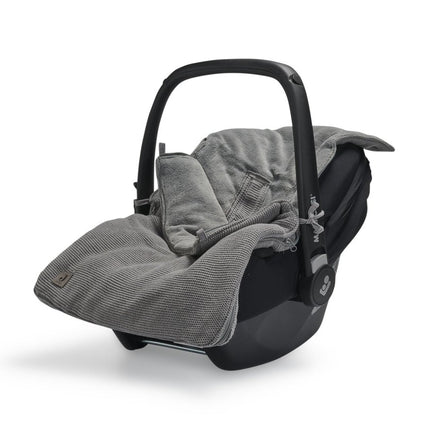 Jollein Voetenzak Autostoel Groep 0+ 3/5 Punts Basic Knit Stone Grey koop je bij Babywinkel