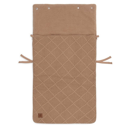 Jollein Voetenzak Check Knit Biscuit 0+ 3/5 Punts koop je bij Babywinkel