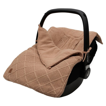 Jollein Voetenzak Check Knit Biscuit 0+ 3/5 Punts koop je bij Babywinkel