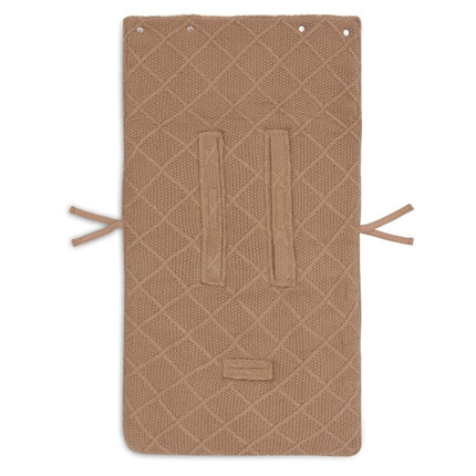 Jollein Voetenzak Check Knit Biscuit 0+ 3/5 Punts koop je bij Babywinkel