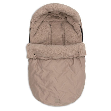 Jollein Voetenzak Embossed/Milky Coffee koop je bij Babywinkel