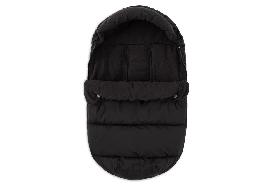 Jollein Voetenzak Puffed Zwart 0+ 3/5 Punts koop je bij Babywinkel