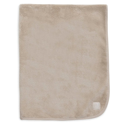 Jollein Wiegdeken Basic Jersey/Sherpa - Warm Sand 75X100Cm koop je bij Babywinkel