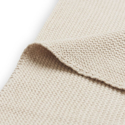 Jollein Wiegdeken Basic Knit Nougat 75x100cm koop je bij Babywinkel