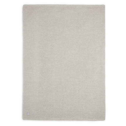 Jollein Wiegdeken Basic Knit Nougat/Fleece 75x100cm koop je bij Babywinkel