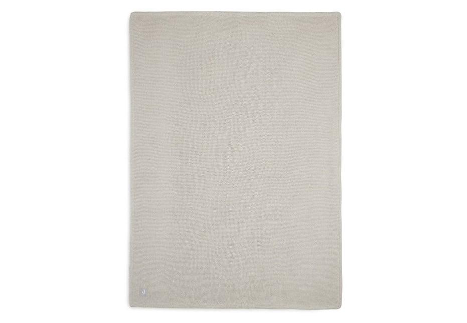 Jollein Wiegdeken Basic Knit Nougat/Fleece 75x100cm koop je bij Babywinkel