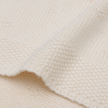 Jollein Wiegdeken Cosy Knit Ivory 75 X 100 Cm koop je bij Babywinkel