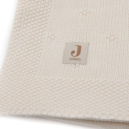Jollein Wiegdeken Cosy Knit Ivory 75 X 100 Cm koop je bij Babywinkel