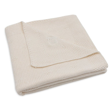 Jollein Wiegdeken Cosy Knit Ivory 75 X 100 Cm koop je bij Babywinkel