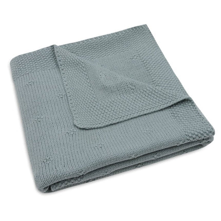 Jollein Wiegdeken Cosy Knit Sea Green 75 X 100 Cm koop je bij Babywinkel