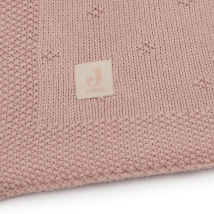 Jollein Wiegdeken Cosy Knit Wild Rose 75 X 100 Cm koop je bij Babywinkel