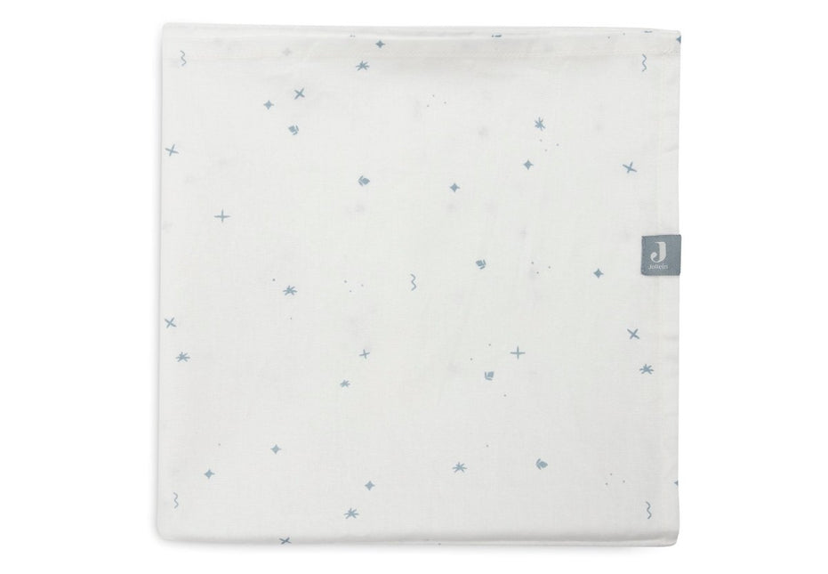 Jollein Wieglaken Twinkling Sea Green 75X100Cm koop je bij Babywinkel