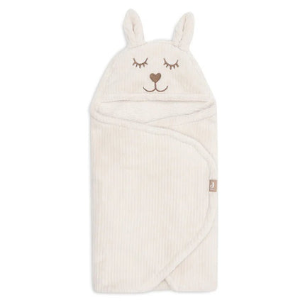 Jollein Wikkeldeken Baby Bunny Cloudy Rib/ Oatmeal koop je bij Babywinkel