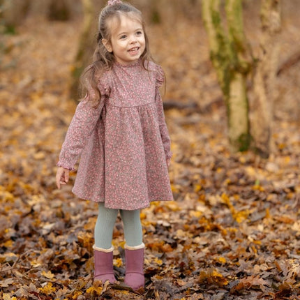 Little Dutch Baby Jurkje Lange Mouw Rouge Flower koop je bij Babywinkel