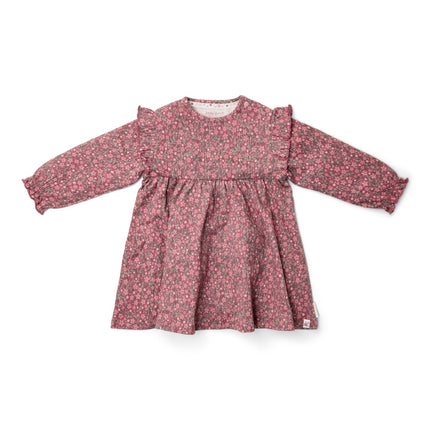 Little Dutch Baby Jurkje Lange Mouw Rouge Flower koop je bij Babywinkel
