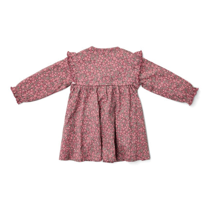 Little Dutch Baby Jurkje Lange Mouw Rouge Flower koop je bij Babywinkel