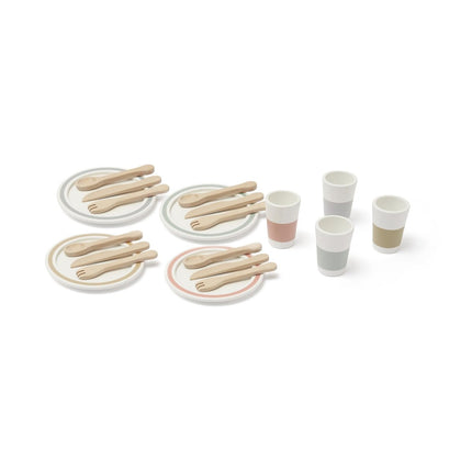 Kid's Concept Houten Speelgoed Eetset 4 Personen koop je bij Babywinkel