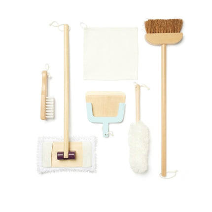 Kid's Concept Houten Speelgoed Schoonmaak Set koop je bij Babywinkel