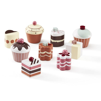 Kid's Concept Houten Speelgoed Taarten 9st koop je bij Babywinkel