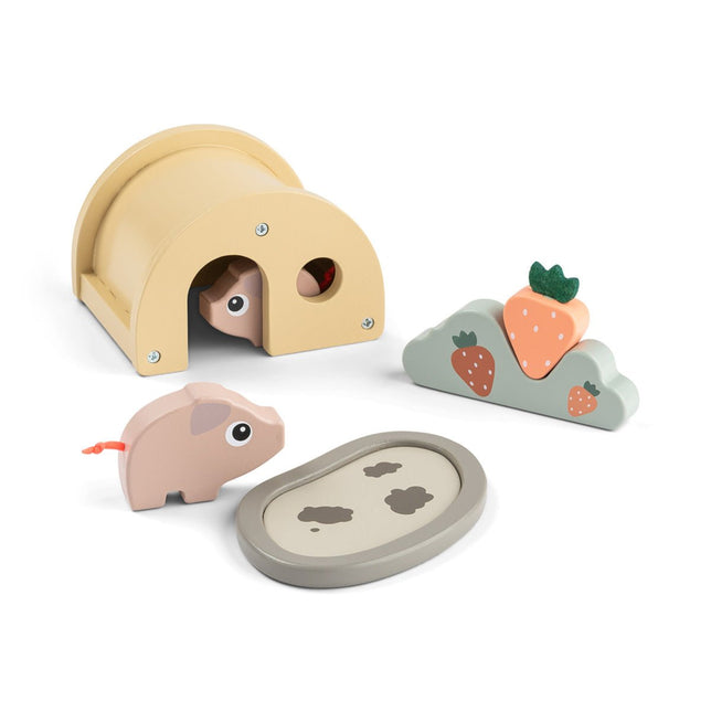 Kleine boerderijspeelset Pigee Kleurenmix koop je bij Babywinkel