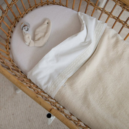 Koeka Wiegdeken Flanel Runa Warm White koop je bij Babywinkel