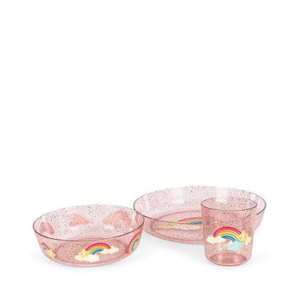 Konges Sløjd Serviesset Sparkly Rainbow koop je bij Babywinkel