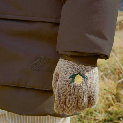 Konges Slojd 2 Pack Filla Gloves Lemon/Stripe koop je bij Babywinkel