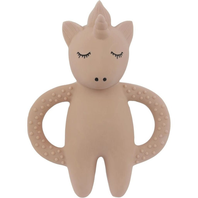 Konges Slojd Bijtring Unicorn Rose 13x10cm koop je bij Babywinkel