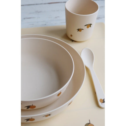 Konges Slojd Kinderservies Set Lemon 5 Delig koop je bij Babywinkel