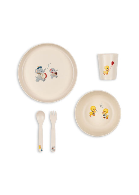Konges Slojd Kinderservies Set Music Parade koop je bij Babywinkel