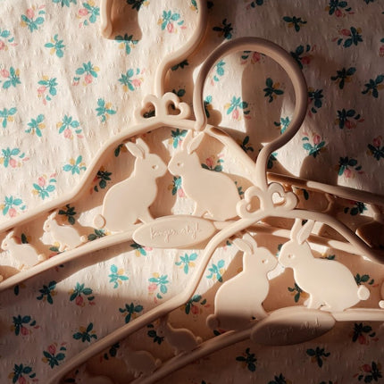 Konges Slojd Kledinghanger Kids Bunny Creme 5St koop je bij Babywinkel