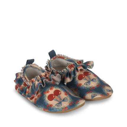 Konges Slojd Waterschoentjes Maya Cherry Bow Blue koop je bij Babywinkel