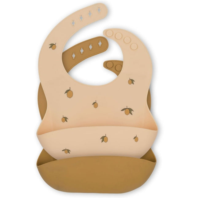 Konges Slojd Slabbetje Lemon/Almond 2st koop je bij Babywinkel
