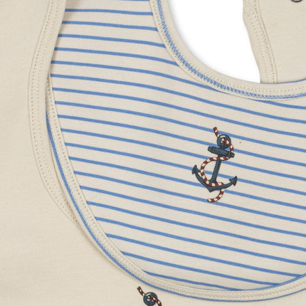 Konges Slojd Slabbetje Stripe Provence Mix 2St koop je bij Babywinkel