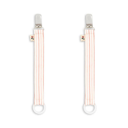 Konges Slojd Speenkoord Stripie Petite Rose 2St koop je bij Babywinkel