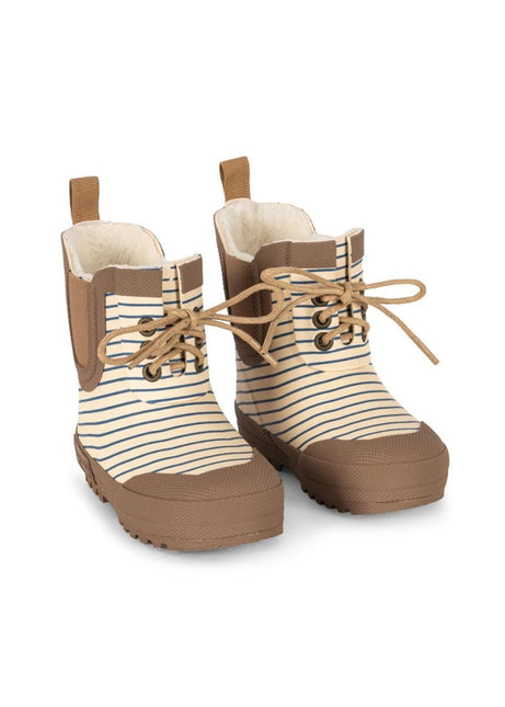 Konges Slojd Thermo Laarsjes Print Stripe Bluie koop je bij Babywinkel