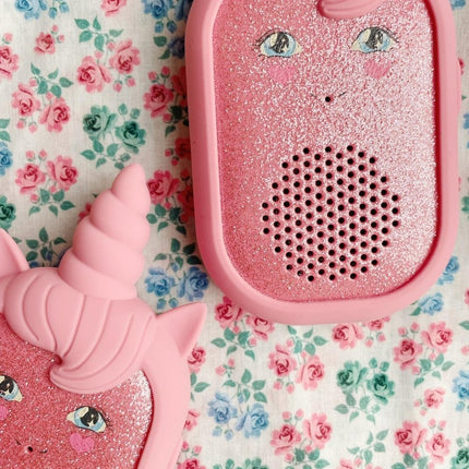 Konges Slojd Walkie Talkies Kind Glitter Unicorn Sparkling Pink koop je bij Babywinkel