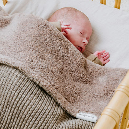 Baby's Only Ledikantdeken Teddy Hope Dusty Grey koop je bij Babywinkel