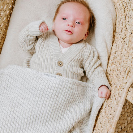 Baby's Only Ledikantdeken Teddy Hope Dusty Grey koop je bij Babywinkel