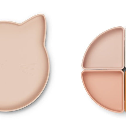 Liewood Babybord Arne Cat Rose koop je bij Babywinkel