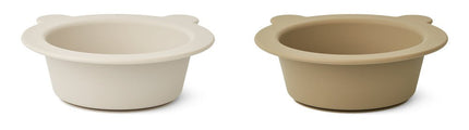Liewood Babybord Peony Sandy/Oat 2St koop je bij Babywinkel
