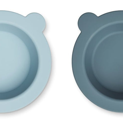 Liewood Babybord Peony Sea Blue/Whale Blue 2St koop je bij Babywinkel