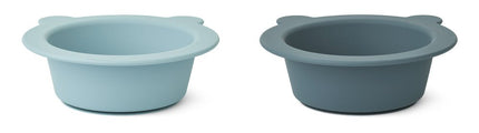 Liewood Babybord Peony Sea Blue/Whale Blue 2St koop je bij Babywinkel