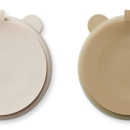 Liewood Babybord Stacy Sandy/Oat 2St koop je bij Babywinkel