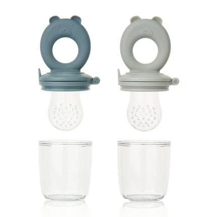 Liewood Fingerfeeder Miranda Bear Shape Whale Blue/Dove Blue 2St koop je bij Babywinkel