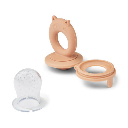 Liewood Fingerfeeder Miranda Cat Shape Tuscany Rose/Apple Blossom 2St koop je bij Babywinkel