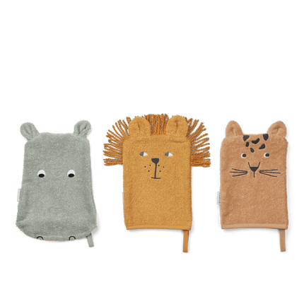 Liewood Washandje Sylvester Safari 3St koop je bij Babywinkel