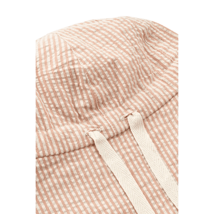 Liewood Zonnehoedje Baby Gorm Omkeerbare Stripe Tuscany Rose / Sandy koop je bij Babywinkel