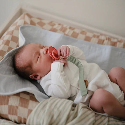 Mushie Speenkoord Linen Olive/Sand 2 - Pack koop je bij Babywinkel